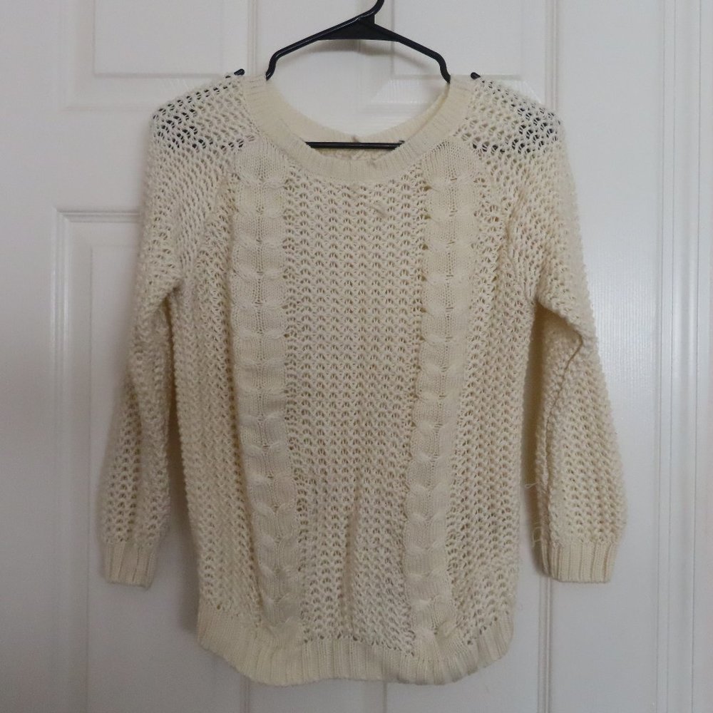 White Knitted Sweater